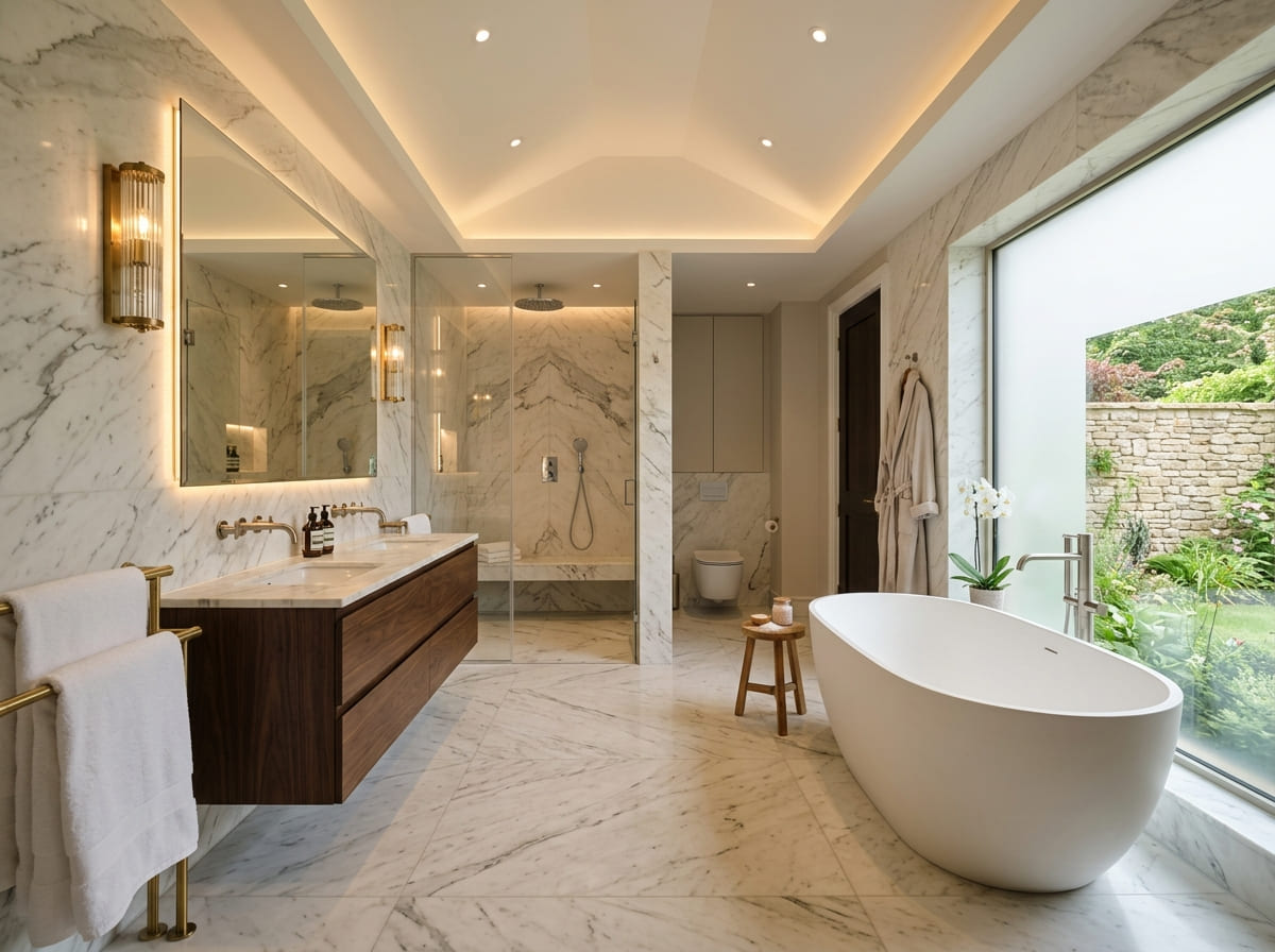 Custom Bathroom Renovation in Blanco